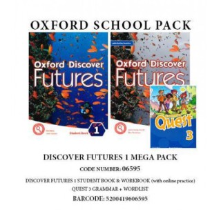 OXFORD DISCOVER FUTURES 1 MEGA PACK (DISCOVER FUTURES 1 ST/BK DISCOVER FUTURES 1 WKBK (+ONLINE) QUEST 3 GRAMMAR WORDLIST) - 0659