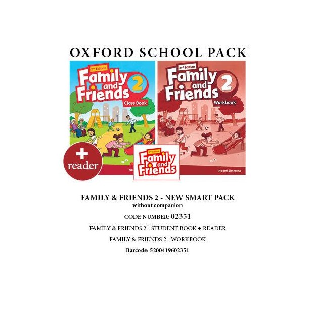 FAMILY AND FRIENDS 2 NEW SMART PACK 2 (INCL. SB + MULTI-ROM + WB + READER) - 02351 2ND ED