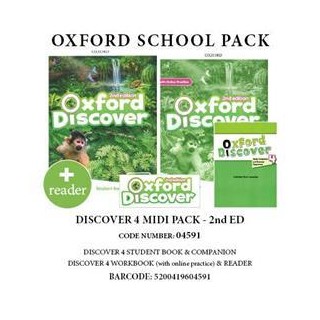 OXFORD DISCOVER 4 PACK MIDI (SB+ WB (WITH ONLINE)+ COMPANION+ READER) - 04591 2ND ED