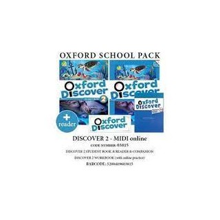 OXFORD DISCOVER 2 PACK MIDI (SB + WB (+ ONLINE) + COMPANION + READER) - 03815