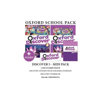 OXFORD DISCOVER 5 PACK MIDI (SB+ WB+ WORDLIST+ READER) - 02214