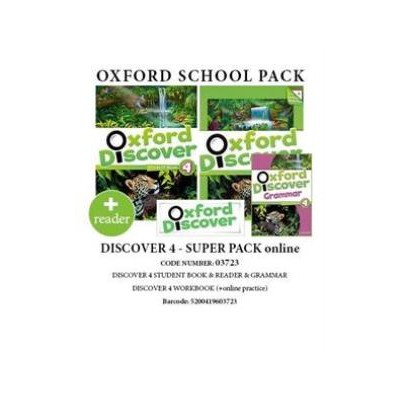 OXFORD DISCOVER 4 SUPER PACK ONLINE (SB + WB WITH ONLINE PRACTISE + GRAMMAR + READER) - 03723