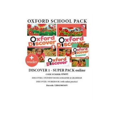 OXFORD DISCOVER 1 SUPER PACK ONLINE (SB+ WB WITH ONLINE PRACTISE + GRAMMAR + READER) - 03693