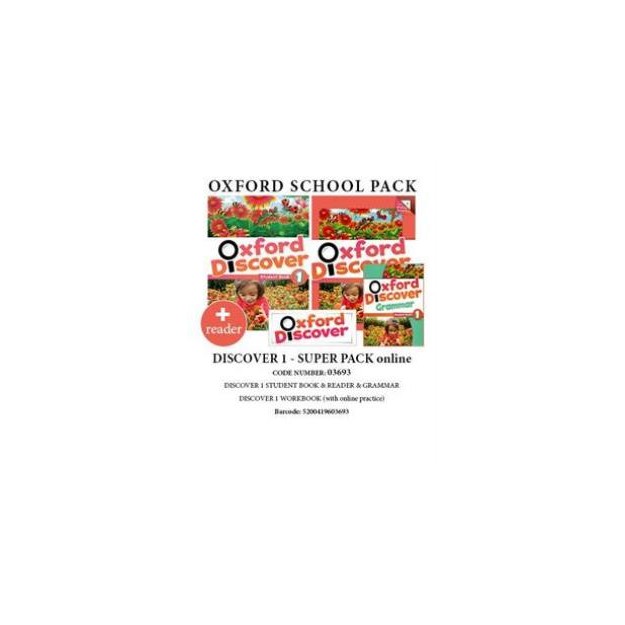 OXFORD DISCOVER 1 SUPER PACK ONLINE (SB+ WB WITH ONLINE PRACTISE + GRAMMAR + READER) - 03693