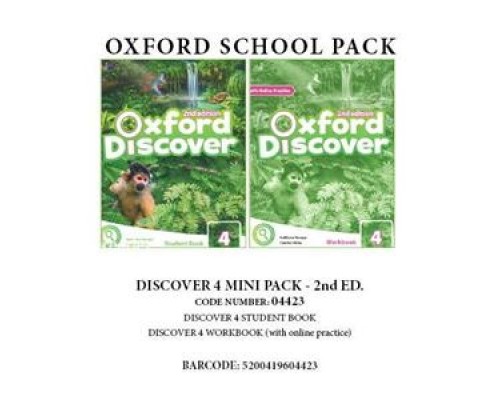 OXFORD DISCOVER 4 PACK MINI (INCL. SB + WBK WITH ONLINE PR.) - 04423 2ND ED