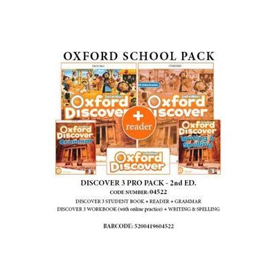 OXFORD DISCOVER 3 2ND PRO PACK (SB+ WB (WITH ONLINE) + GRAMMAR+ WRITING   SPELLING + READER) - 04522