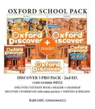 OXFORD DISCOVER 3 2ND PRO PACK (SB+ WB (WITH ONLINE) + GRAMMAR+ WRITING SPELLING + READER) - 04522