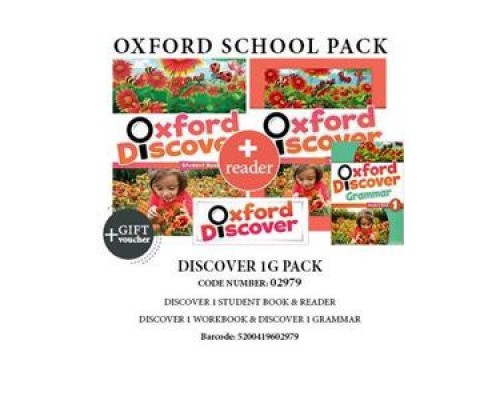 OXFORD DISCOVER 1G PACK (SB + WB + GRAMMAR + WORDLIST + READER + GIFT VOUCHER) - 02979