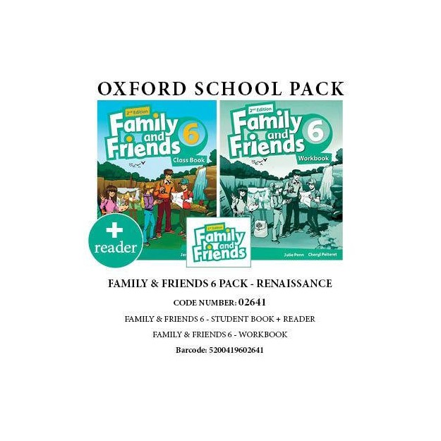 FAMILY AND FRIENDS 6 RENAISSANCE PACK (SB + WB + GLOSSARY+ READER) - 02641