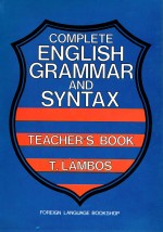 COMPLETE ENGLISH GRAMMAR SYNTAX TCHRS