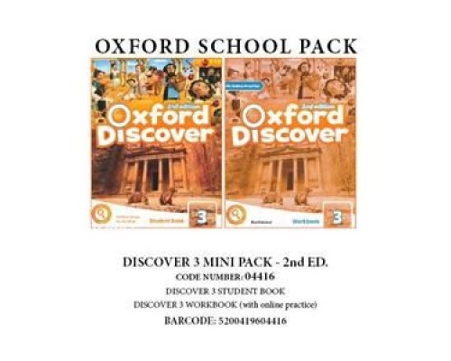 OXFORD DISCOVER 3 PACK MINI (SB + WB WITH ONLINE PRACTICE) 2ND ED