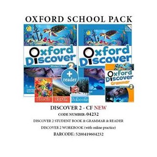 OXFORD DISCOVER 2 PACK CF NEW (SB + WB WITH ONLINE PRACTICE + GRAMMAR + 3 READERS: EARTH/ SCHOOLS/ PLASTIC) - 04232