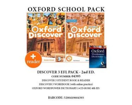 OXFORD DISCOVER 3 PACK EFL (SB + WB WITH ONLINE PRACTICE + READER: FESTIVALS AROUND THE WORLD + OXF. WORDPOWER DICTIONARY CD-ROM