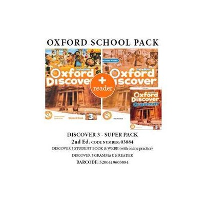 OXFORD DISCOVER 3 SUPER PACK (SB + WB   ONLINE PRACTICE + GRAMMAR + READER) - 03884 2ND ED