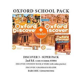 OXFORD DISCOVER 3 SUPER PACK (SB + WB   ONLINE PRACTICE + GRAMMAR + READER) - 03884 2ND ED