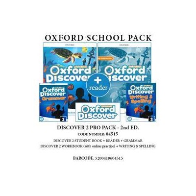 OXFORD DISCOVER 2 2ND PRO PACK (SB+ WB (WITH ONLINE) + GRAMMAR+ WRITING   SPELLING + READER) - 04522