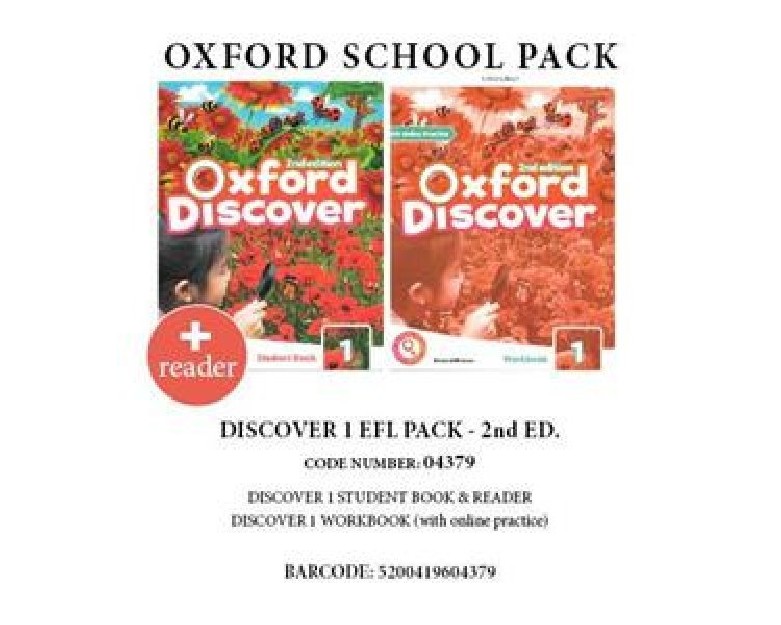 OXFORD DISCOVER 1 PACK EFL (SB + WB WITH ONLINE PRACTICE + READER: TREES) - 04379 2ND ED