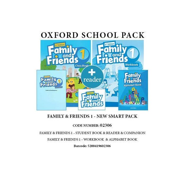 FAMILY AND FRIENDS 1 NEW SMART PACK (SB + WB + COMPANION + ALPHABET BOOK + READER) - 02306 2ND ED